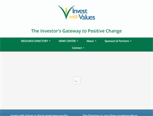 Tablet Screenshot of investwithvalues.com